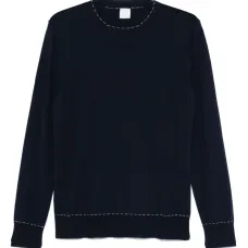 Свитер с декоративной строчкой