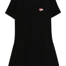 Платье мини с нашивкой-логотипом