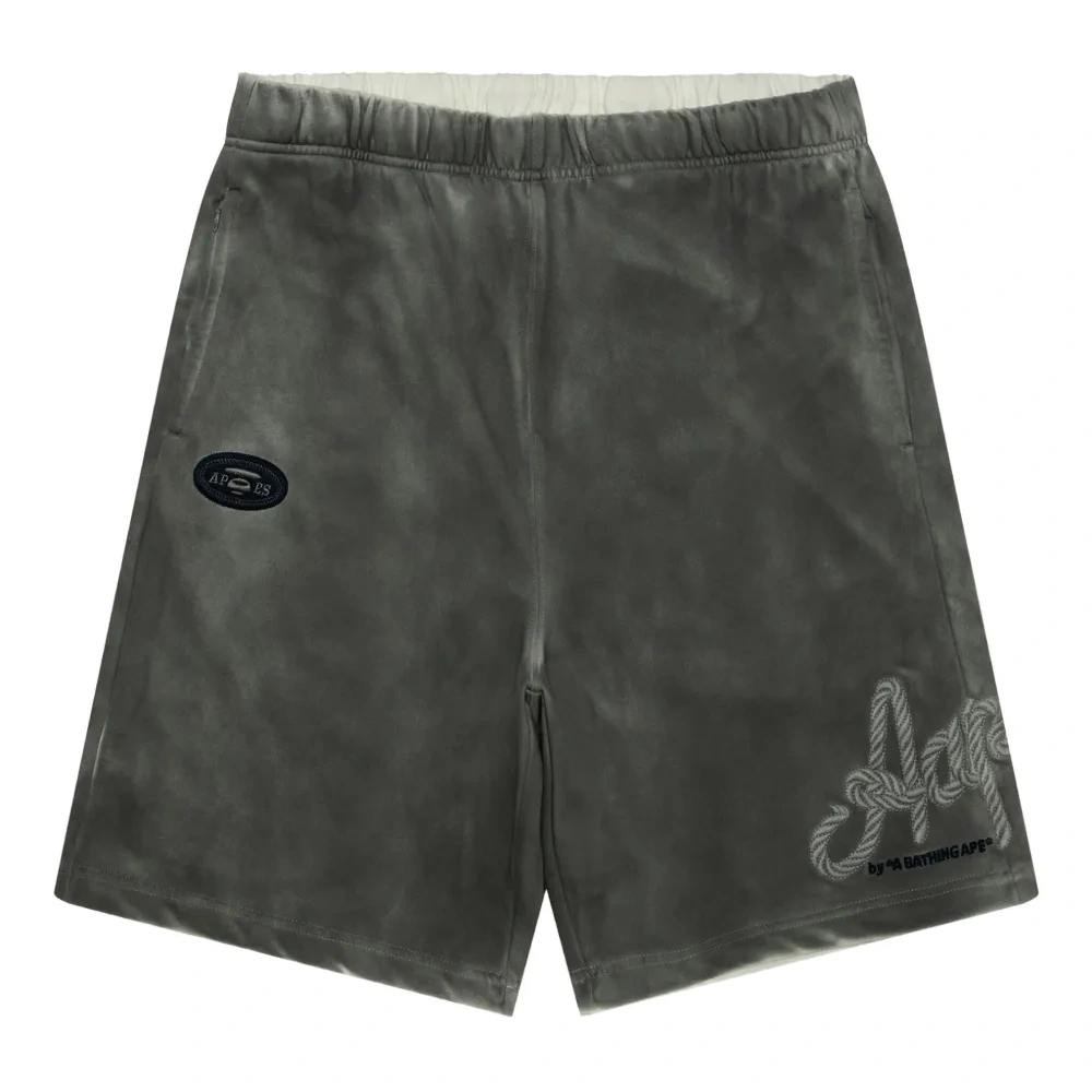 шорты с принтом тай-дай