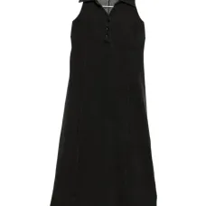 платье миди без рукавов