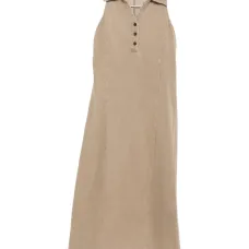 платье миди без рукавов