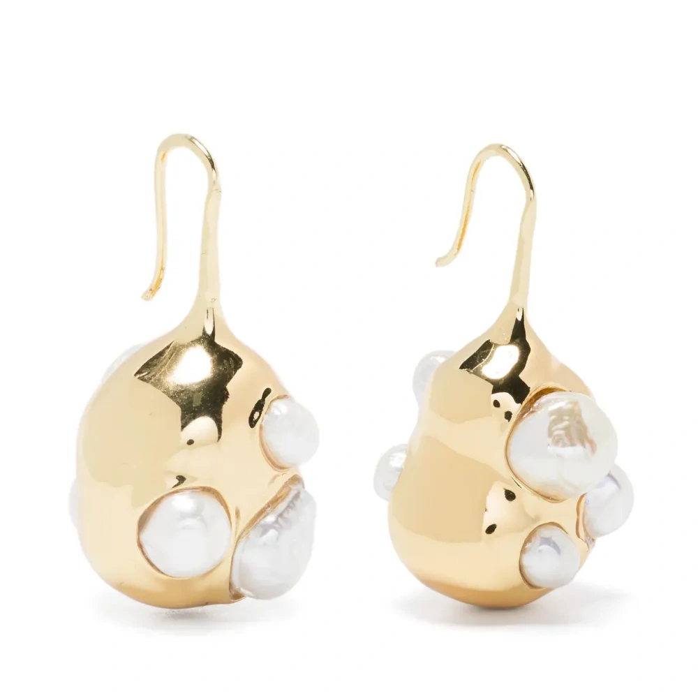 Позолоченные серьги-подвески из коллаборации с Quentin Jones