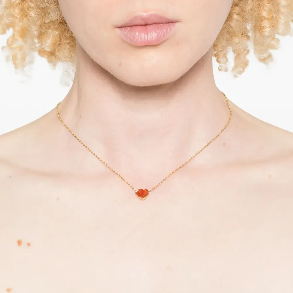 Позолоченное колье Heart