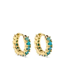 Серьги-хагги с апатитами