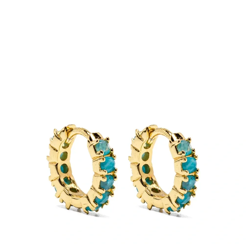 Серьги-хагги с апатитами