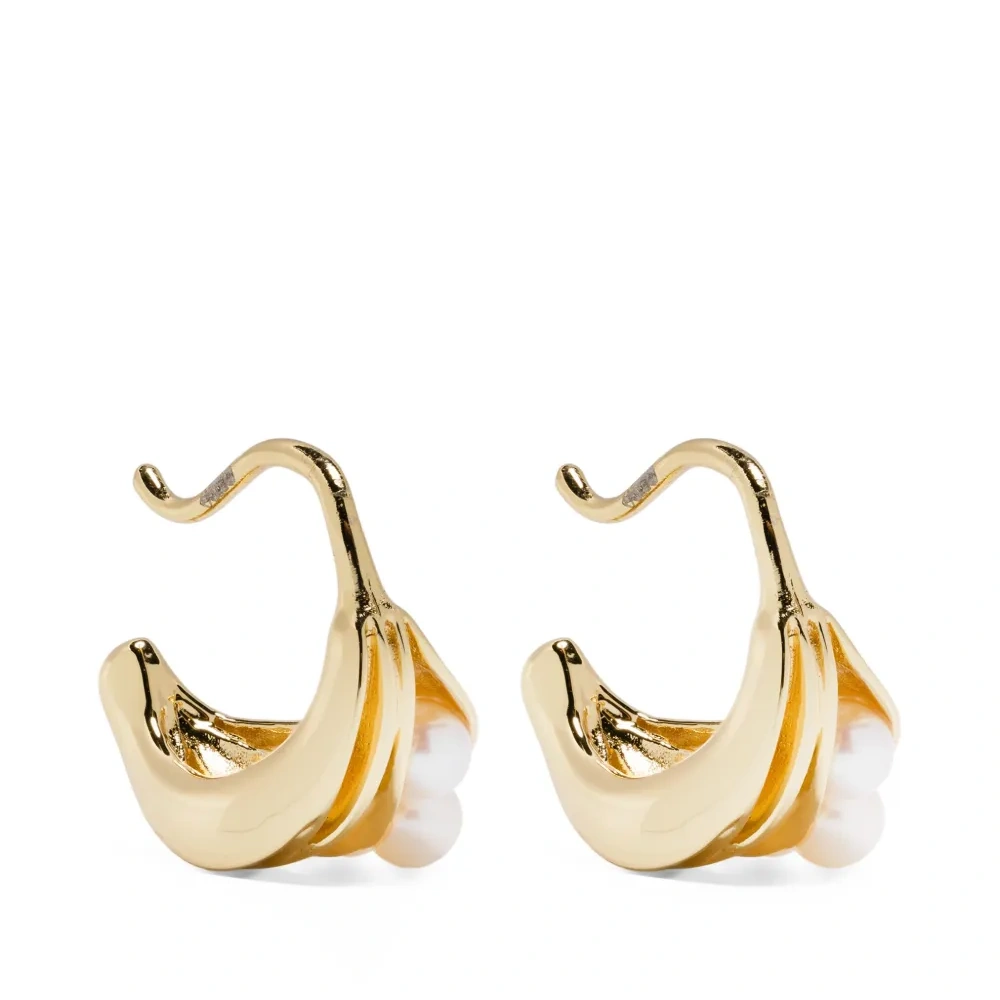 Серьги-кольца с жемчугом из коллаборации с Quentin Jones