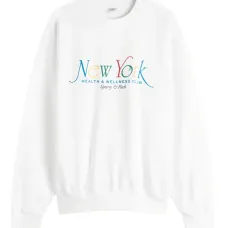 Свитшот с графическим принтом и круглым вырезом