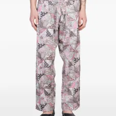 Брюки с узором пейсли
