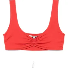 Укороченный топ со сборками