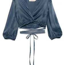 Атласная блузка