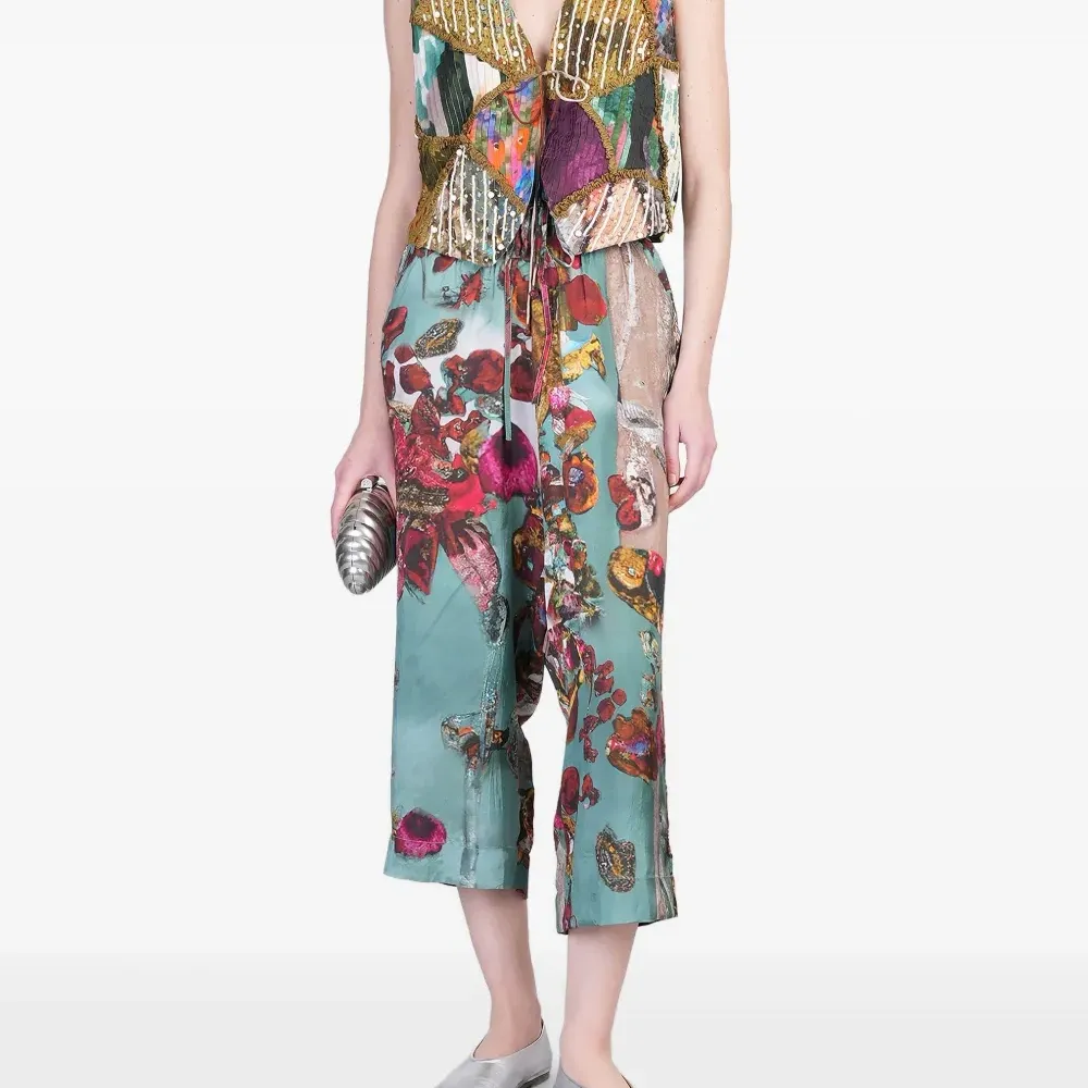 Брюки с графичным принтом Брюки с графичным принтом