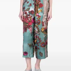 Брюки с графичным принтом