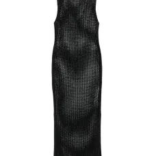Сетчатое платье макси