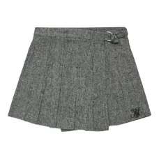 Плиссированная твидовая юбка