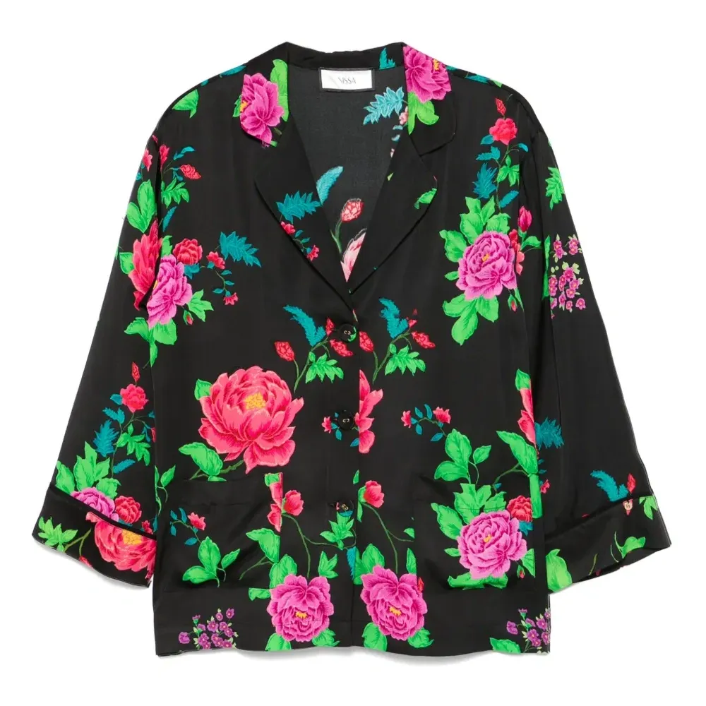 Рубашка с цветочным принтом