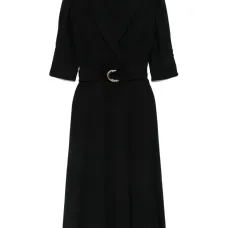 Платье миди с поясом