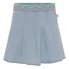 Джинсовая юбка со складками Джинсовая юбка со складками