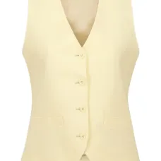 Льняной жилет на пуговицах