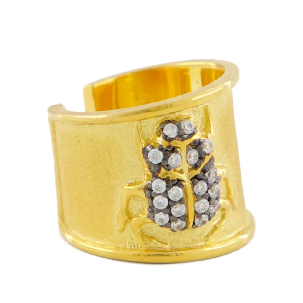 Серьга-кафф Scarab