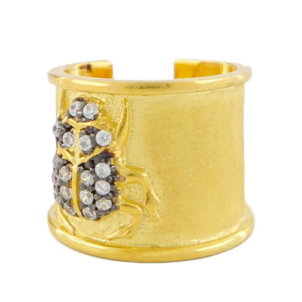 Серьга-кафф Scarab