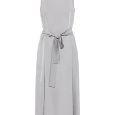 Атласное платье миди