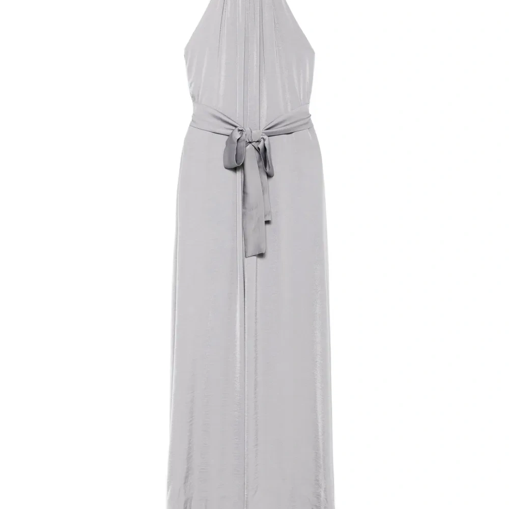 Атласное платье макси