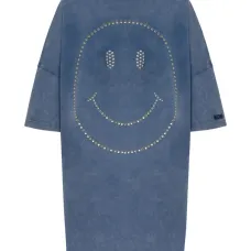 платье мини Smiley с заклепками