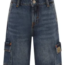 Джинсовые шорты карго