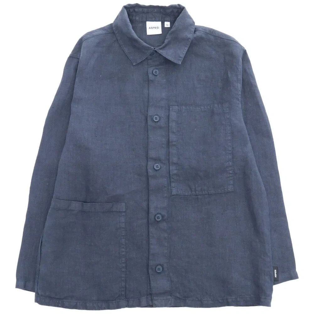 льняная рубашка на пуговицах