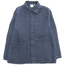 льняная рубашка на пуговицах