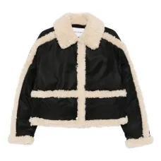 Куртка с оторочкой из шерпы