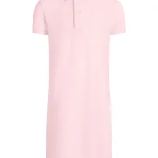 платье с воротником поло из ткани пике