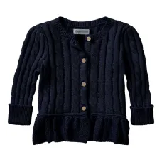 кардиган фактурной вязки с баской кардиган фактурной вязки с баской