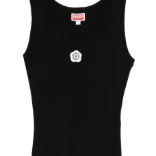 топ Boke Flower 2.0' в рубчик с вышивкой