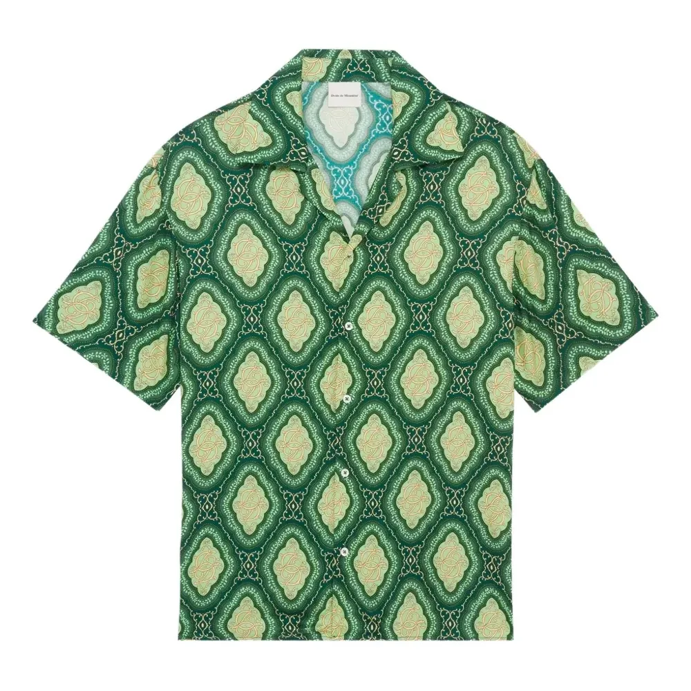 Рубашка с короткими рукавами и узором