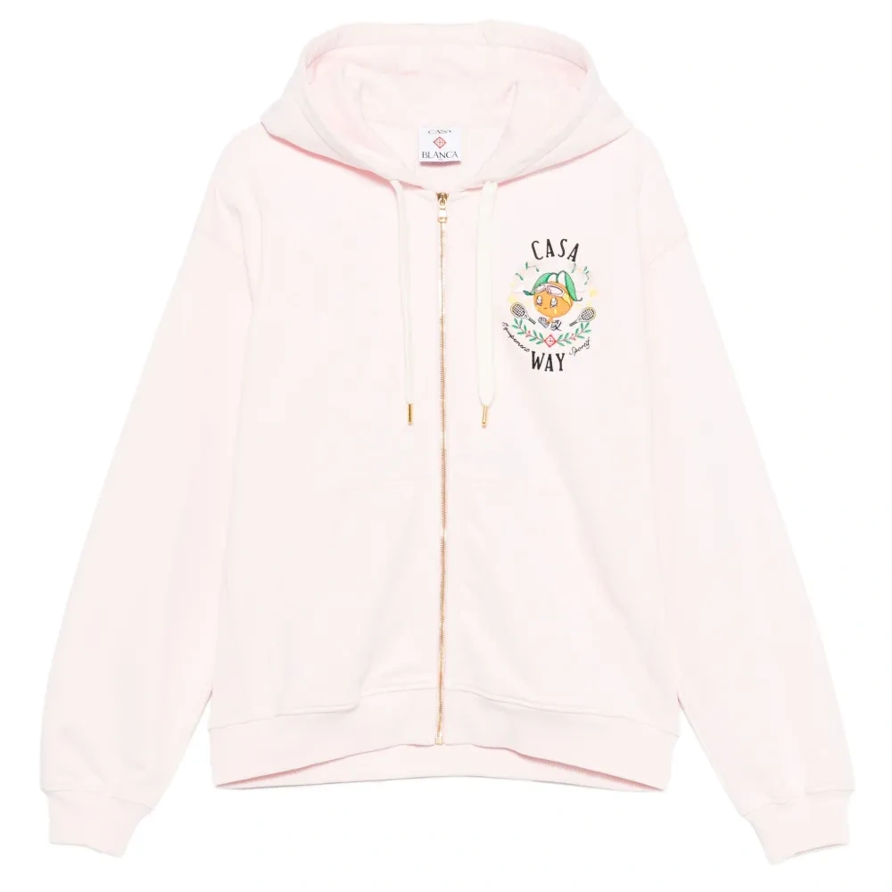 Худи на молнии с вышивкой