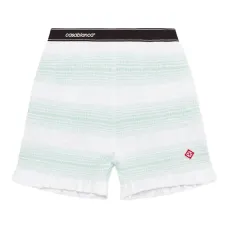 спортивные шорты в полоску с оборками