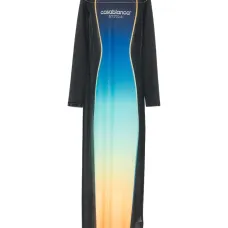 Макси-платье с градиентным эффектом