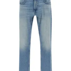 Прямые джинсы с нашивкой-логотипом