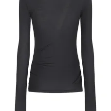 топ с длинными рукавами и драпировкой