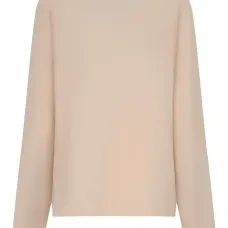 Топ из смесовой шерсти с длинными рукавами