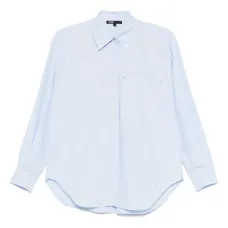 длинная поплиновая рубашка