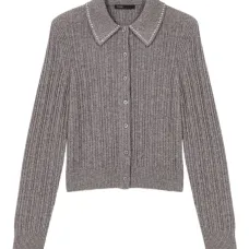 Кардиган, украшенный стразами