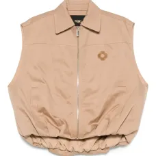 Жилет на молнии с цветочным декором