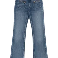 Джинсы с карманами на молнии