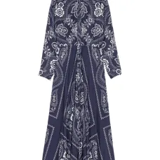 Платье с принтом бандана