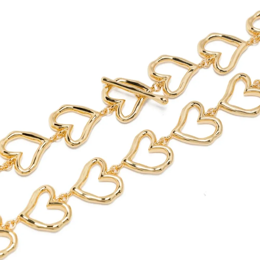 позолоченное серебряное колье