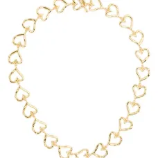 позолоченное серебряное колье