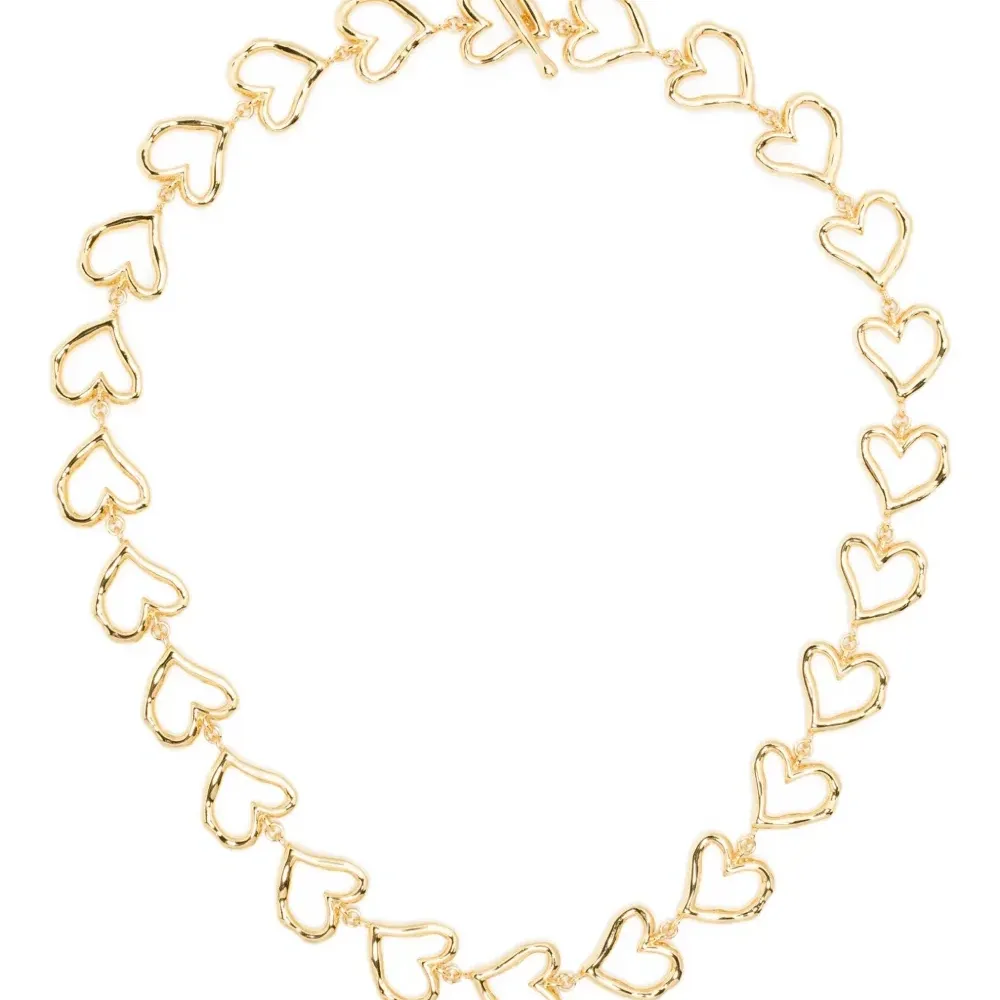 позолоченное серебряное колье