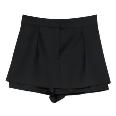 многослойные шорты со складками